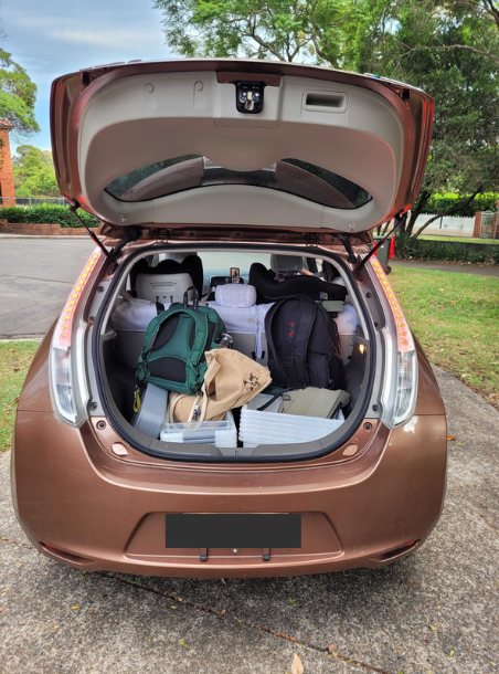 Boot of a second hand EV