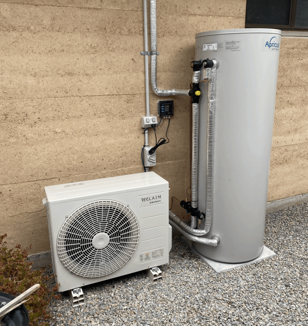 Split system hot water heat pump.